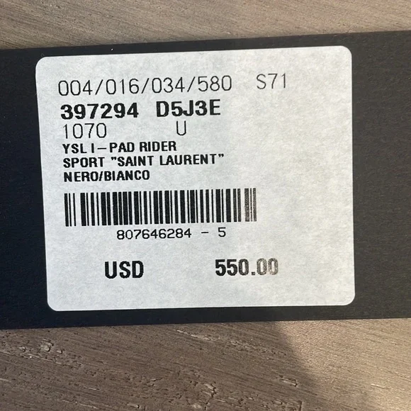 ** RARE** YSL Saint Laurent Pad Rider Sport in black leather clutch - Picture 6 of 8